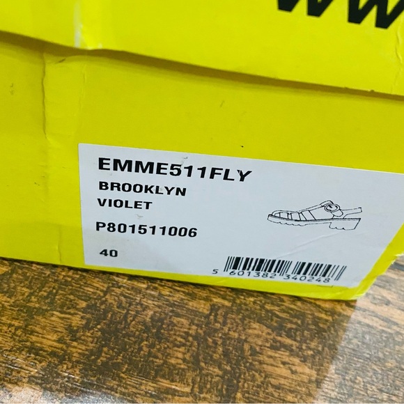 Fly London Purple Leather 90s Platform Sandals - Picture 15 of 15